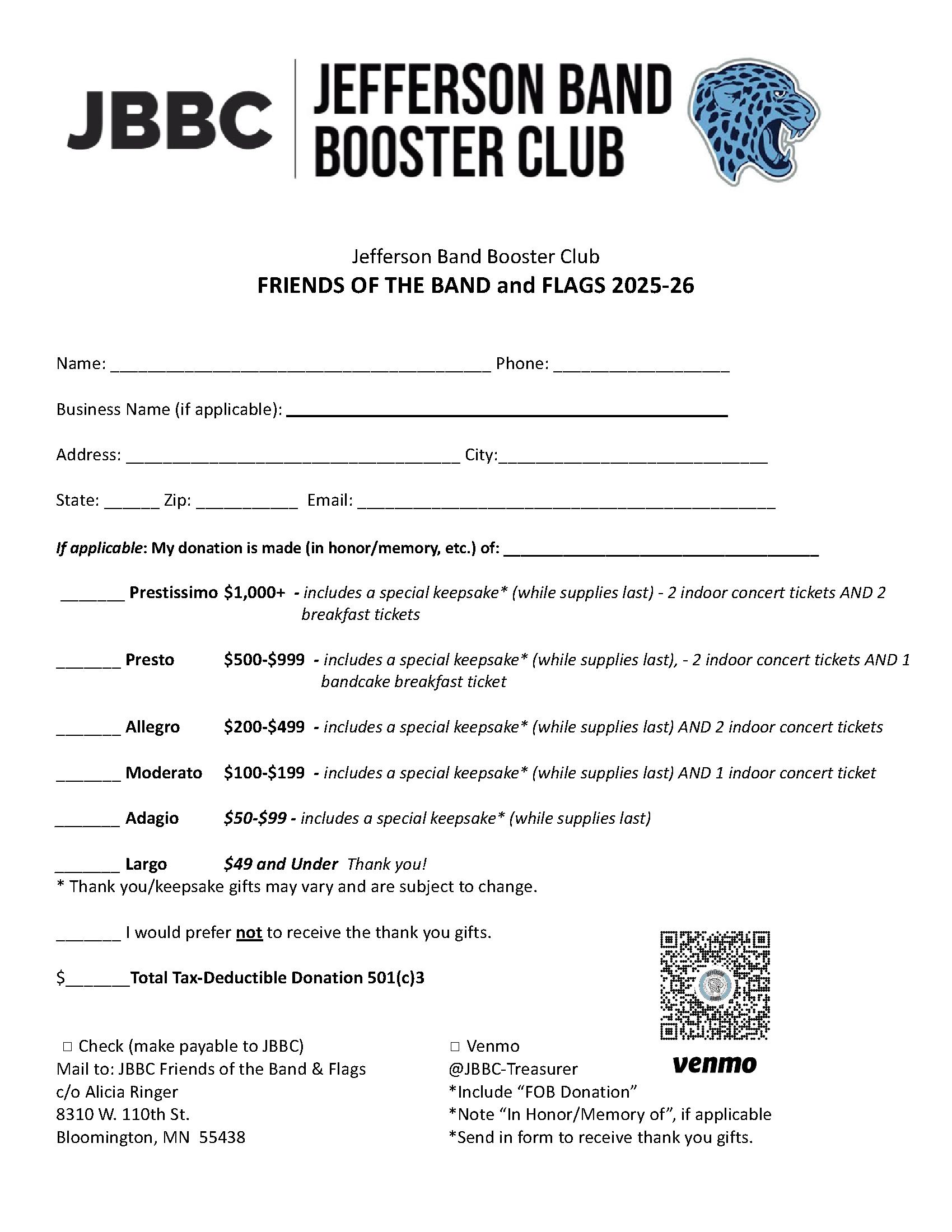 FoB letter and form 2025-26 FOB Form 2024-25
